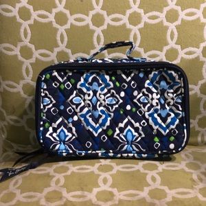 Vera Bradley make up case with brush holder